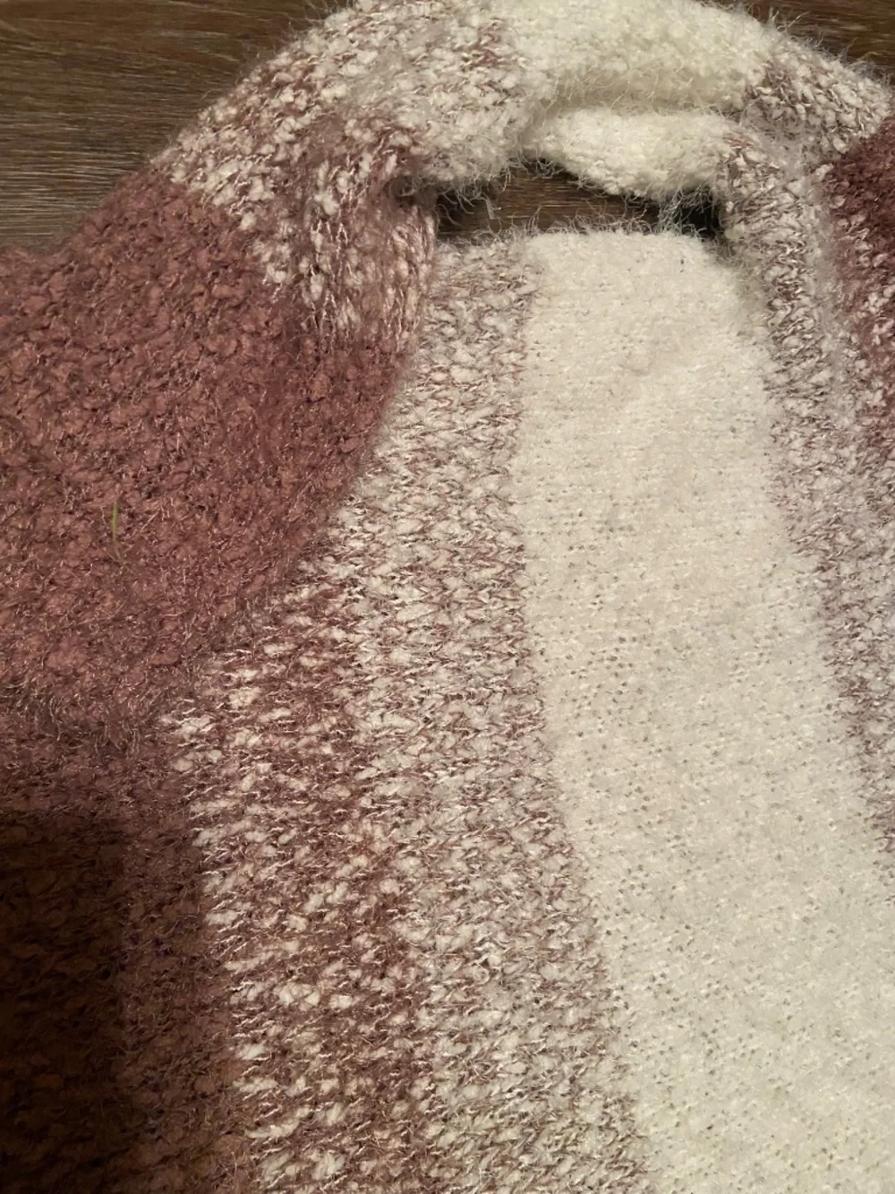 Fuzzy knit sweater